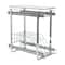 Household Essentials Glidez Chrome-Plated Steel 2-Tier Dual-Sliding Storage Organizer